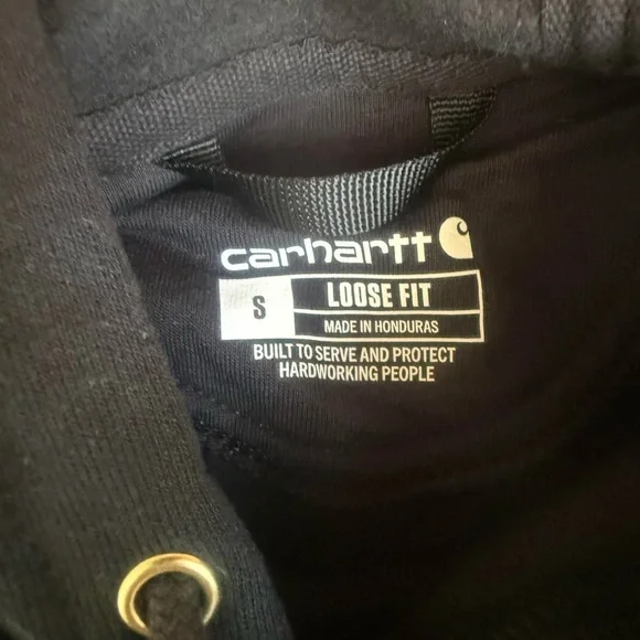 Carhartt Black Logo Sleeve Hoodie – Women’s Small – BNWT - Picture 9 of 9